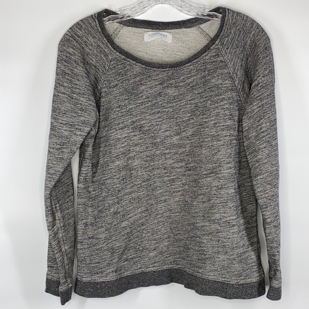 Everlane The Crew Gray Pullover Sweatshirt Size Small